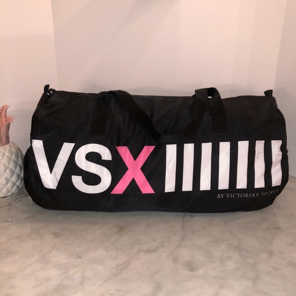 Victoria's Secret Handbags - Victoria’s Secret black nylon logo travel bag NWOT